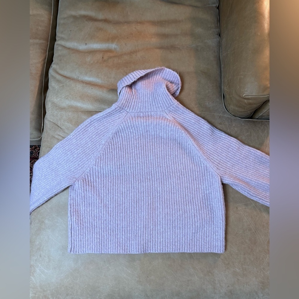 Old Navy Pink Turtleneck Crop Sweater Pink Women’s Size Large - Picture 7 of 7